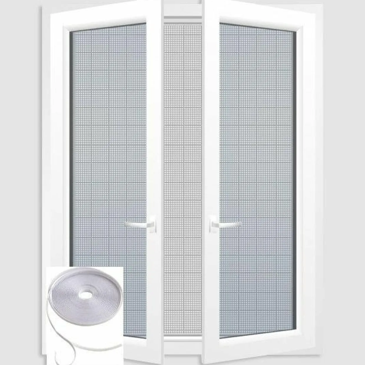 Kit moustiquaire fenêtre (180 x 170 cm) Blanc