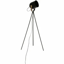 Lampadaire à trépied (H136 cm) Bil Noir
