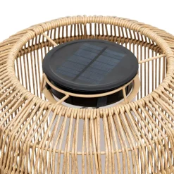 Lampadaire de jardin solaire en corde LED (H78 cm) Loise Beige