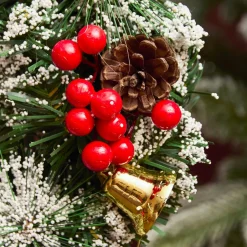 Lampadaire de Noël illuminé et animé 33 LED (H180 cm) Neige tombante Noir