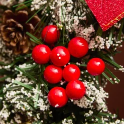 Lampadaire de Noël illuminé et animé 33 LED (H180 cm) Neige tombante Noir