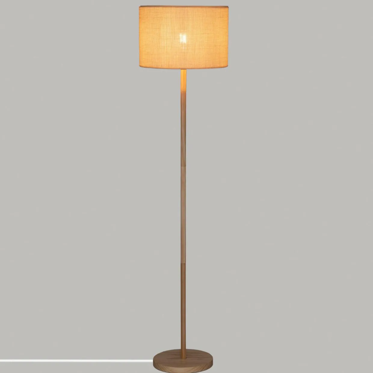 Lampadaire en bois (H150 cm) Della Beige