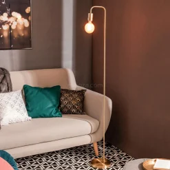 Lampadaire en métal (H150 cm) Keli Or