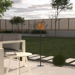 Lampadaire extérieur solaire (H108 cm) Kesy Naturel