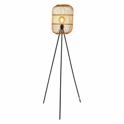 Lampadaire sur trépied bambou (H152 cm) Hanoi Naturel beige