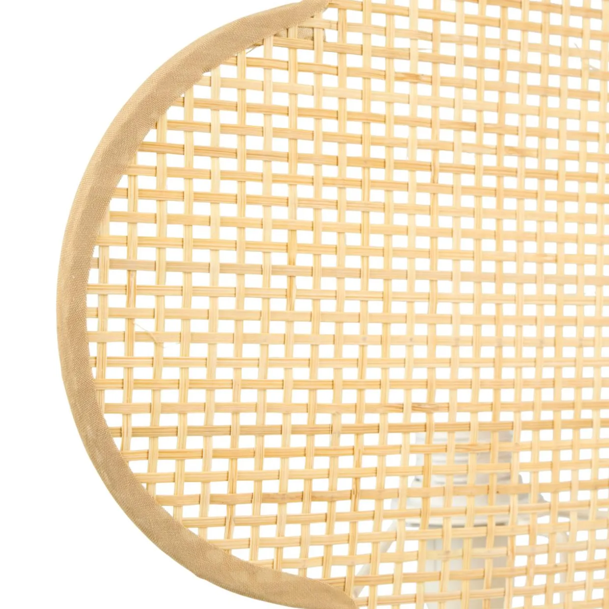 Lampe à poser bambou (H36 cm) Faustine Beige