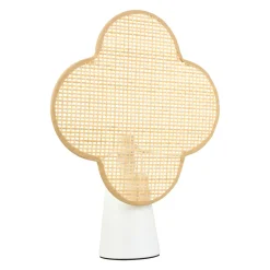 Lampe à poser bambou (H36 cm) Faustine Beige