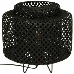 Lampe à poser bambou (H27 cm) Liby Noir
