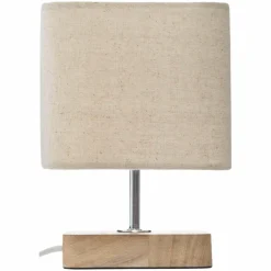 Lampe à poser bois (H21 cm) Toxey Ivoire