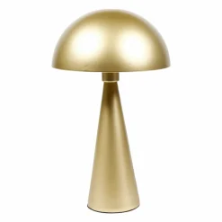 Lampe à poser champignon en métal (H38 cm) Emo Or