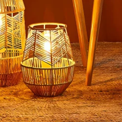 Lampe à poser corde tressée (H26 cm) Ajay Naturel