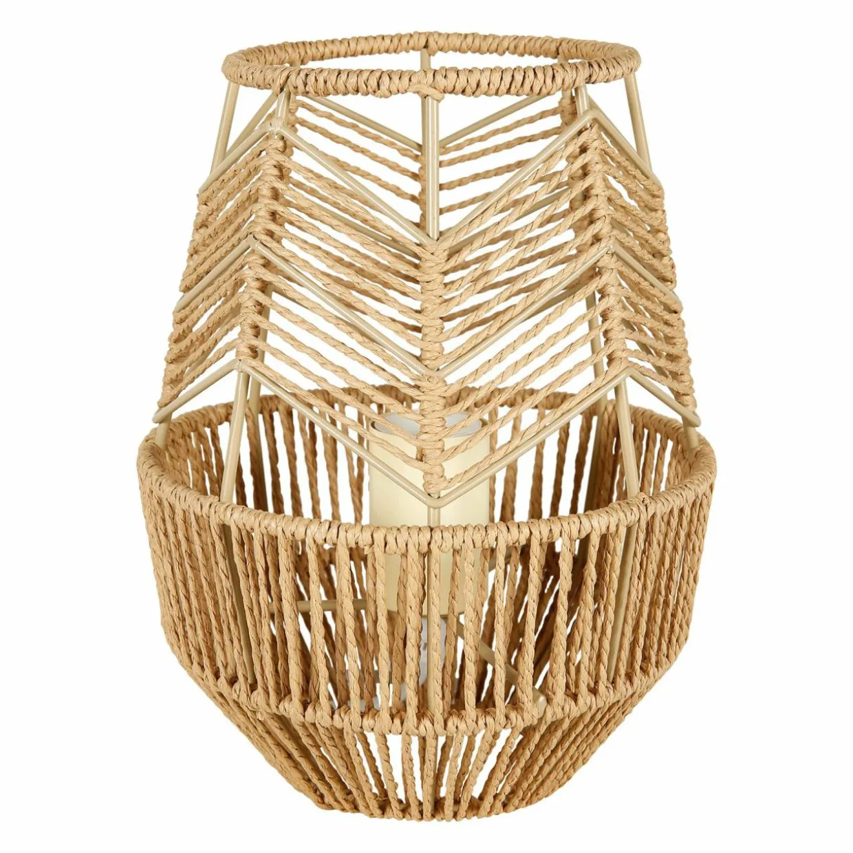 Lampe à poser corde tressée (H26 cm) Ajay Naturel