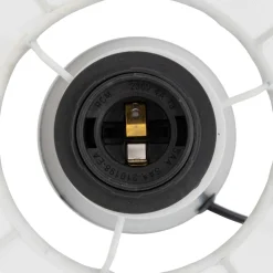 Lampe à poser coton (25 cm) Tobie Noir