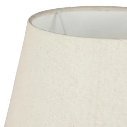 Lampe à poser céramique et coton (H45 cm) Cezanne Blanche