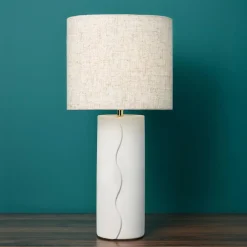 Lampe à poser céramique (H44 cm) Isaure Beige