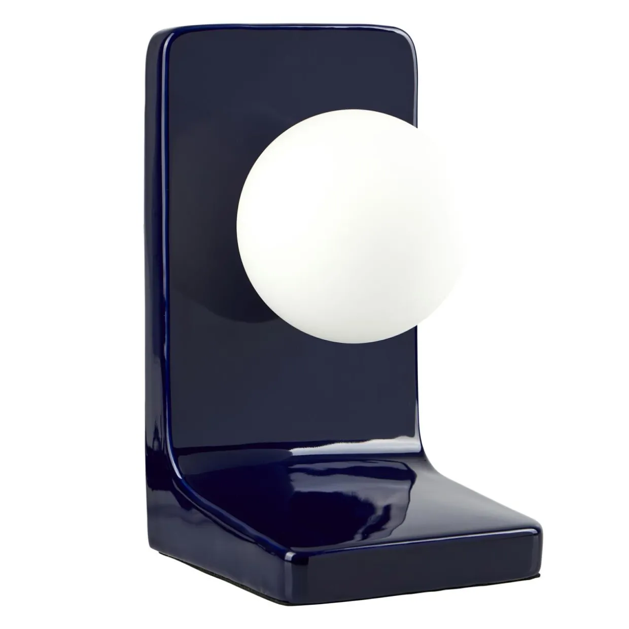Lampe à poser céramique (H23 cm) Walter Bleue