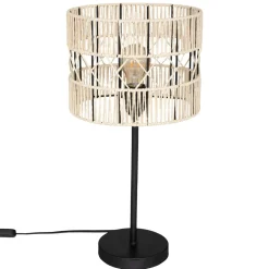 Lampe à poser en corde (H47 cm) Cosy Beige