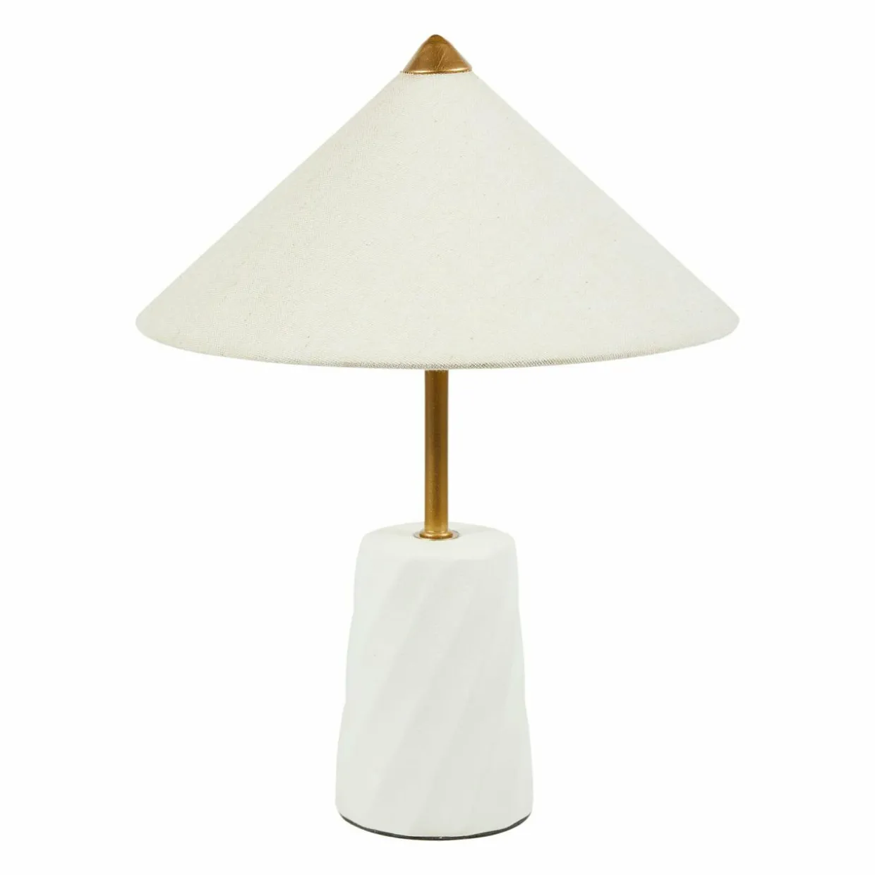 Lampe à poser en céramique (H37 cm) Fiamma Blanche