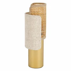Lampe à poser en métal (H28 cm) Luma Beige et doré