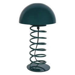 Lampe à poser en métal (H32 cm) Zigzag Bleue
