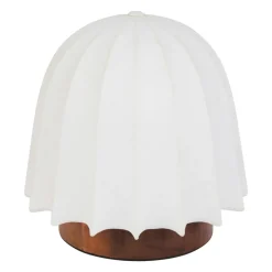 Lampe à poser en Tissu et Métal (H19 cm) Marcel Marron