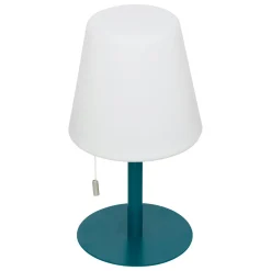 Lampe à poser extérieur LED métal (H30,5 cm) Zack Bleu canard