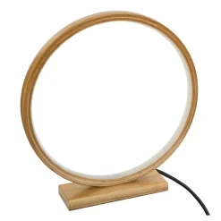 Lampe à poser LED (H32 cm) Ronde Bois