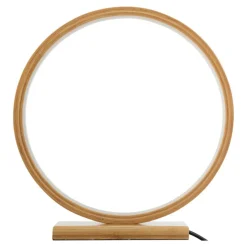 Lampe à poser LED (H32 cm) Ronde Bois