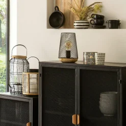 Lampe à poser métal (H23 cm) Factor Noir