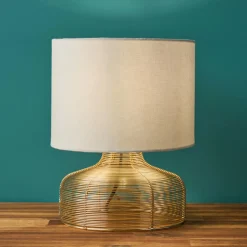 Lampe à poser métal (H26 cm) Lio Or