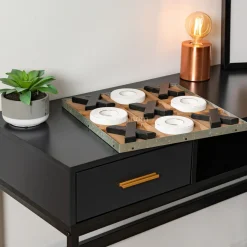 Lampe à poser métal (H10,5 cm) Tube Cuivre