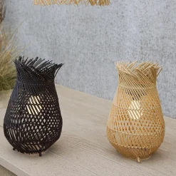 Lampe de jardin solaire LED (H36 cm) Tropical - Naturel