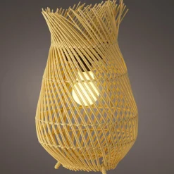 Lampe de jardin solaire LED (H36 cm) Tropical - Naturel