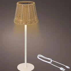 Lampe de table extérieure solaire LED (H38 cm) Marylebone Naturel