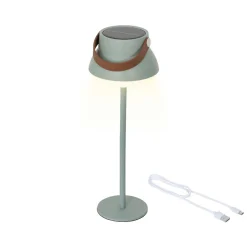 Lampe de table solaire 100 lumens (H36 cm) Tokyo Vert menthe