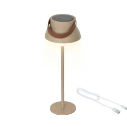 Lampe de table solaire 100 lumens (H36 cm) Tokyo Beige
