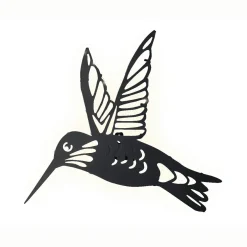 Lampe murale solaire en métal (L31,5 cm) Colibri Noir