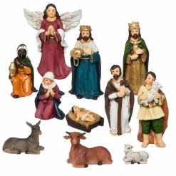Les 11 petits santons (Hauteur 7 cm) de Sainte-Louise