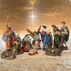 Les 10 santons (Hauteur 19 cm) de Colette