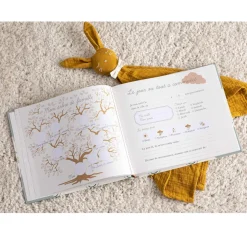 Livre de naissance (24 x 27 cm) Arc en ciel Vert