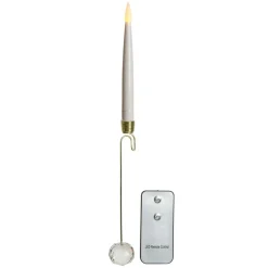 Lot de 10 bougies à piles (H15 cm) Crystal Blanc chaud