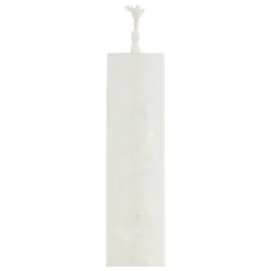 Lot de 2 bougies bâton (H25 cm) Chandelier Blanc givré
