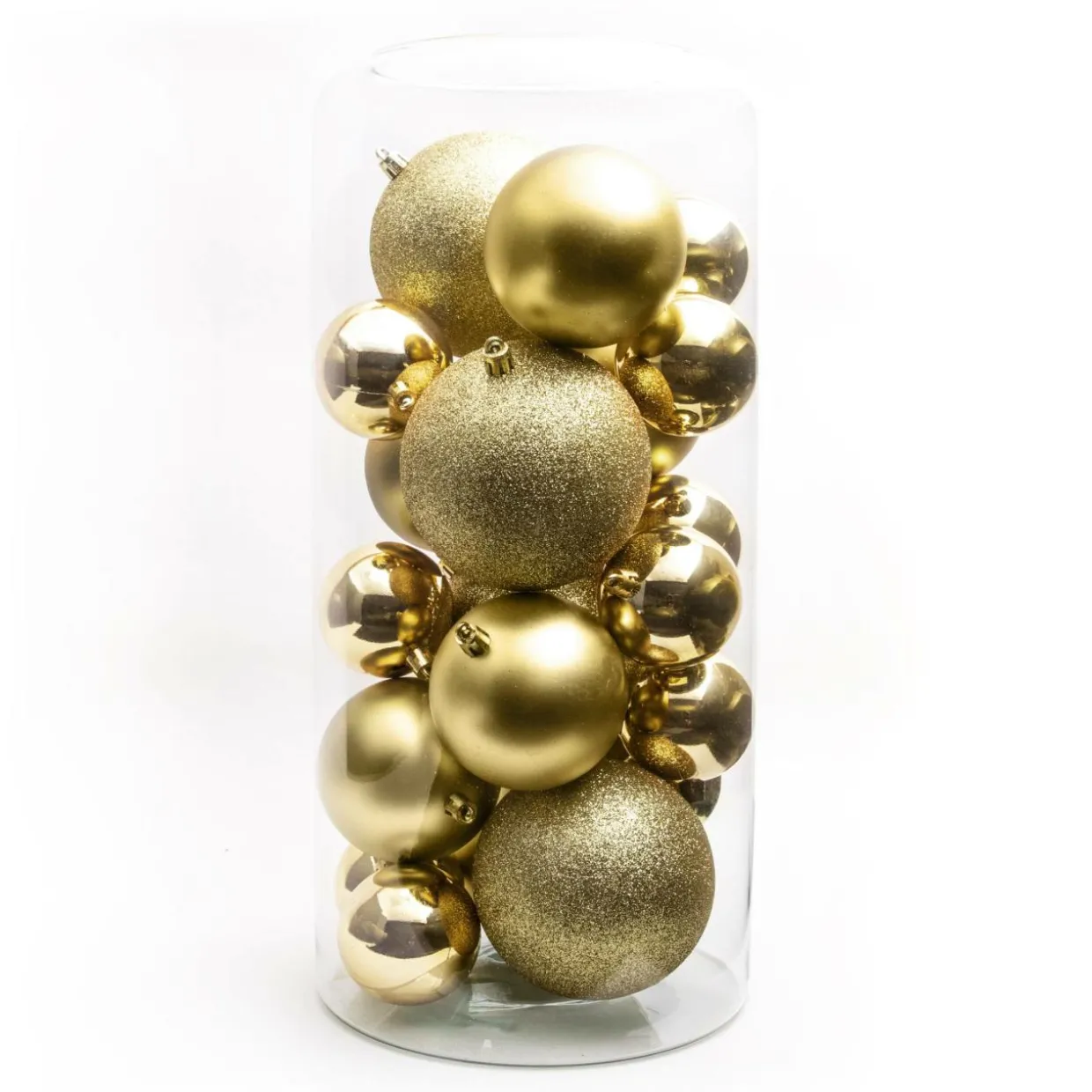 Lot de 20 boules de Noël assorties New Alpine Or