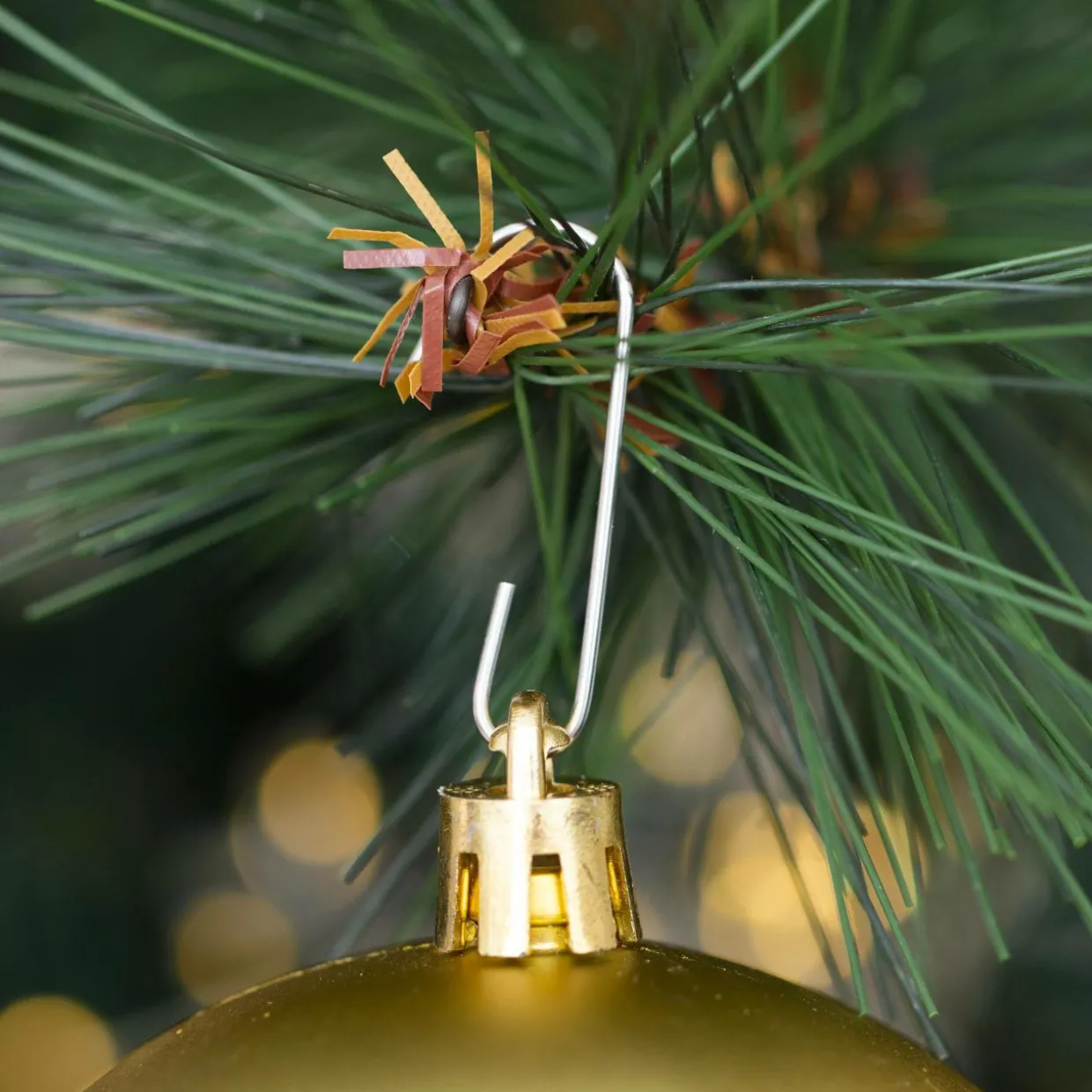 Lot de 20 boules de Noël assorties New Alpine Or