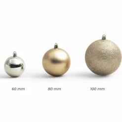 Lot de 20 boules de Noël assorties New Alpine Perle