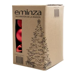 Lot de 30 boules de Noël (D80 mm) New Alpine Rouge