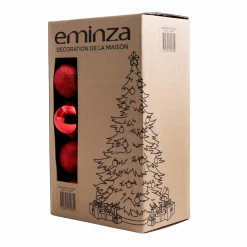 Lot de 30 boules de Noël (D80 mm) New Alpine Rouge