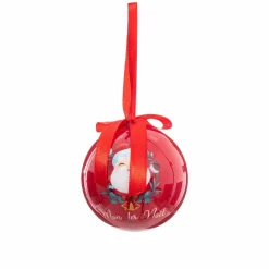 Lot de 3 boules de Noël (D75 mm) Premier Noël Rouge