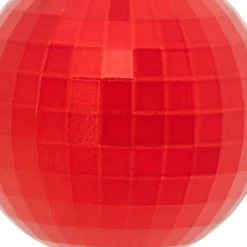 Lot de 14 boules de Noël (D160 mm) Miroir Rouge