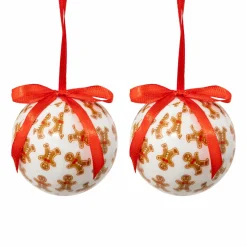Lot de 2 boules de Noël (D60 mm) Petit Biscuit